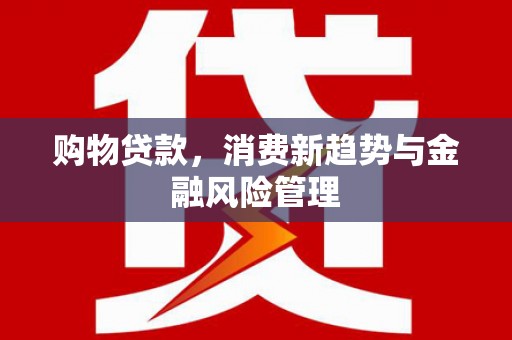 铁西购物贷款，消费新趋势与金融风险管理