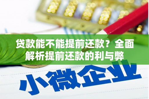 铁西贷款能不能提前还款？全面解析提前还款的利与弊