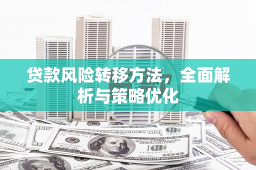 铁西贷款风险转移方法，全面解析与策略优化