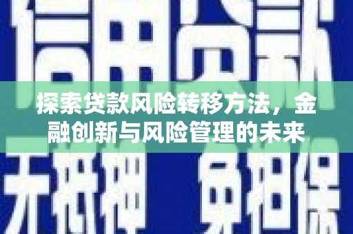 铁西探索贷款风险转移方法，金融创新与风险管理的未来