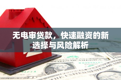 铁西无电审贷款，快速融资的新选择与风险解析