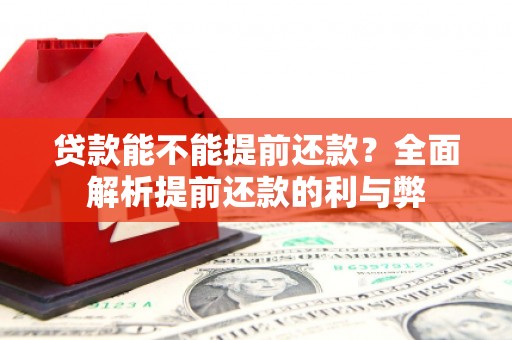 铁西贷款能不能提前还款？全面解析提前还款的利与弊