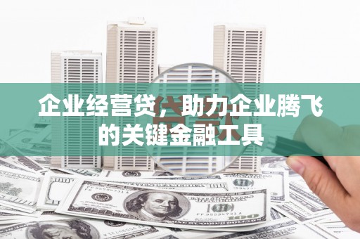 铁西企业经营贷，助力企业腾飞的关键金融工具