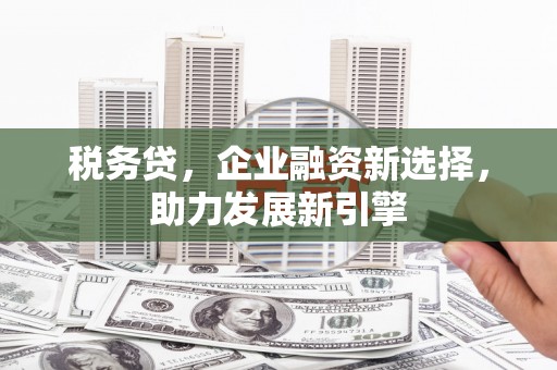 铁西税务贷，企业融资新选择，助力发展新引擎