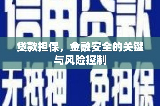 铁西贷款担保，金融安全的关键与风险控制