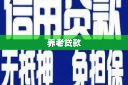 铁西养老贷款