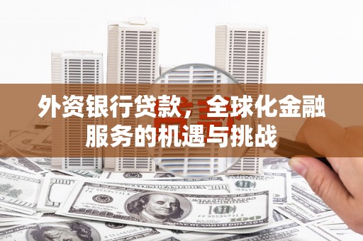 铁西外资银行贷款，全球化金融服务的机遇与挑战
